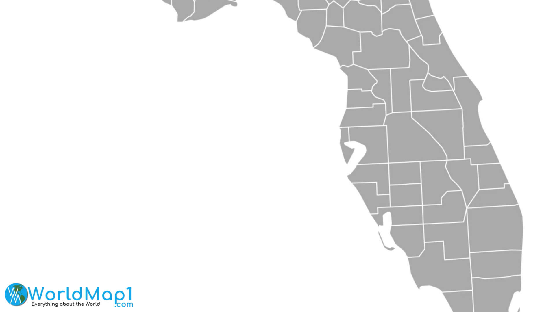 Blank Map of Florida